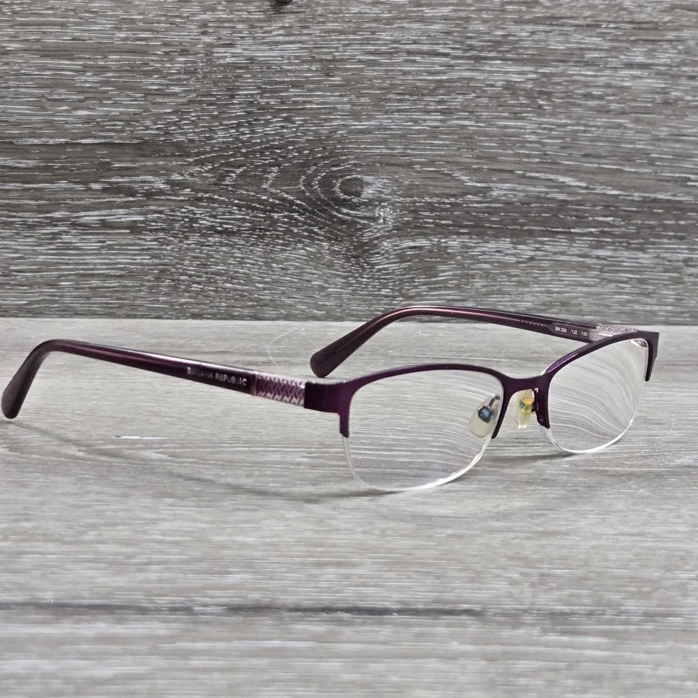 Banana Republic BR200 1JZ Purple Half Rim Womens Eyeglass 135mm Frame only